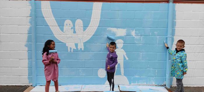 Ikaztegieta, mural margoketa 12 1654855829290