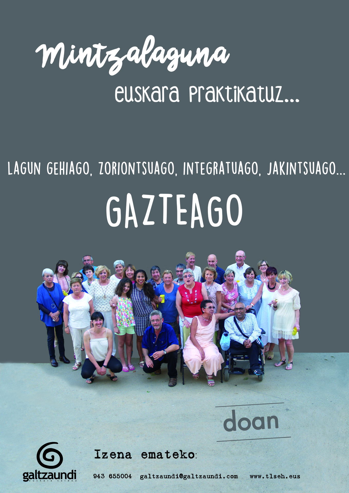 Mintzalagun egitasmoan izen-ematea zabalik