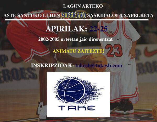 Aste Santuan, saskibaloi txapelketa haurrentzat lehenengoz