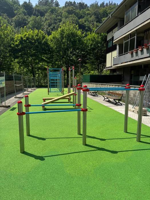 Zabaldu dute kalistenia parke berria