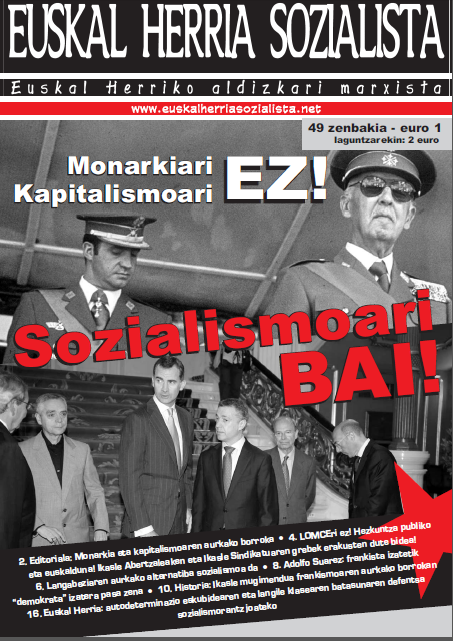 Kalean da Euskal Herria Sozialista aldizkari marxistaren 49. zenbakia