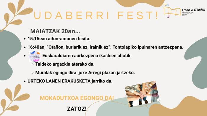 Udaberri Fest maiatzaren 20an
