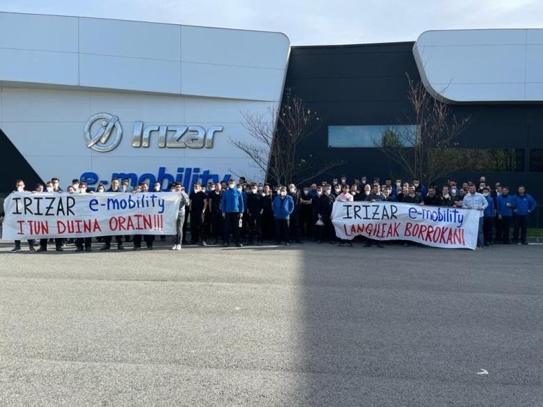 Irizar E-mobility enpresako langileek greba hasiko dute hilaren 25ean