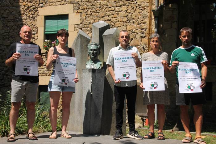 Elkarretaratzea larunbatean Tolosan, euskarak justizia behar duela aldarrikatzeko