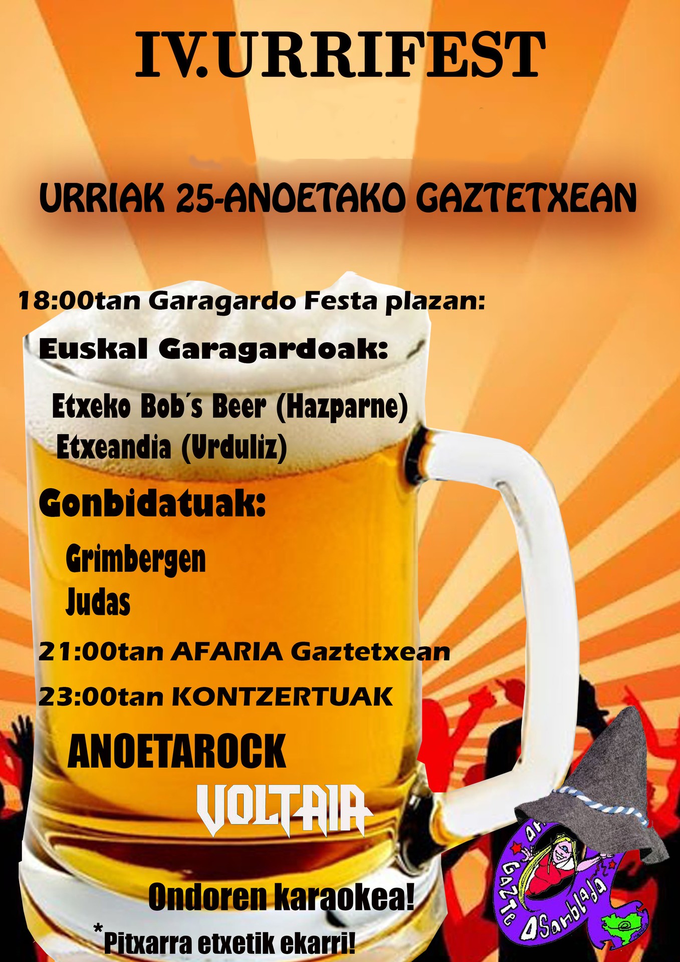 Larunbatean, IV. Urrifest