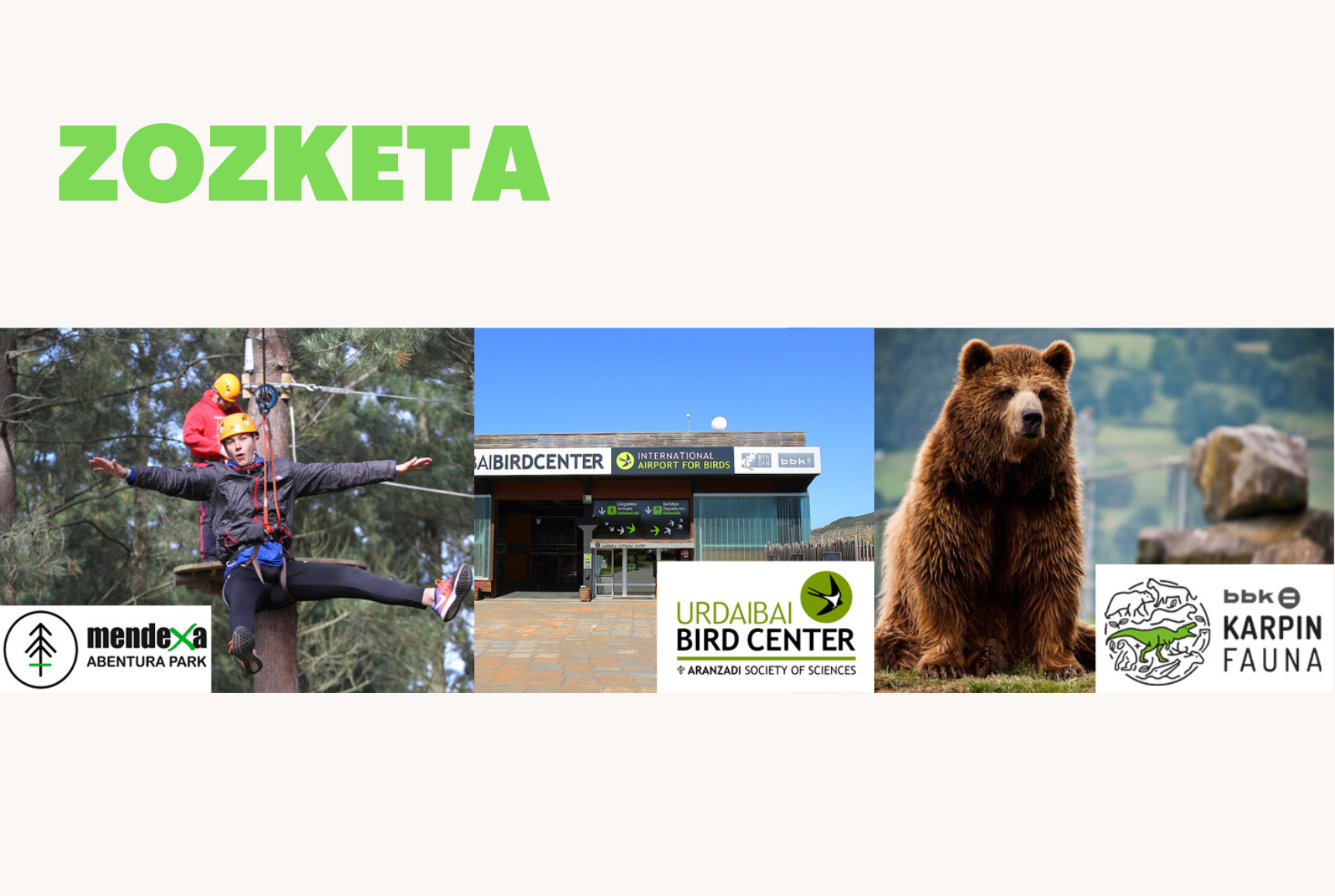 Esperientzia ezberdinak bizitzeko dozena bat sarrera zozketan