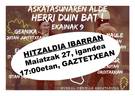 Askatasunaren alde, herri duin bat! hitzaldia
