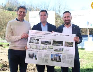 Amarozko etxebizitzen lanak bisitatu ditu lehendakariak