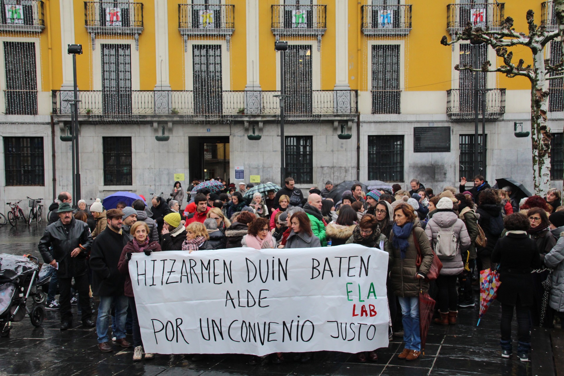 Prekarizazioari aurre egiteko protesta