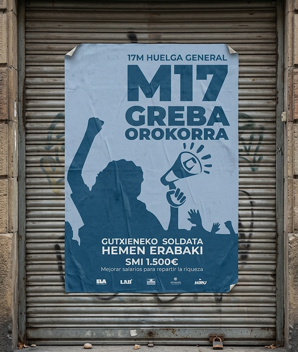 ATARIAk bat egingo du martxoaren 17ko greba orokorrarekin