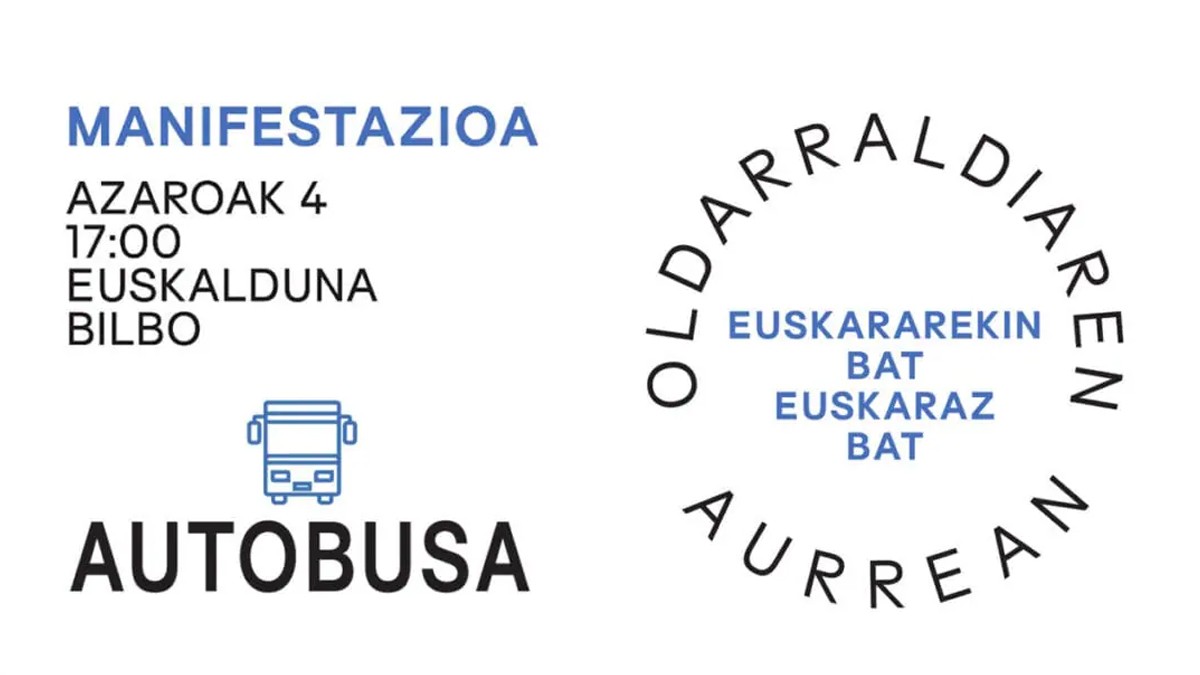Azaroaren 4ko manifestaziorako autobusak antolatu ditugu Tolosaldean