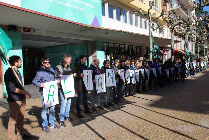 Garbitzaileak protestan, ELA 1 1550232971367