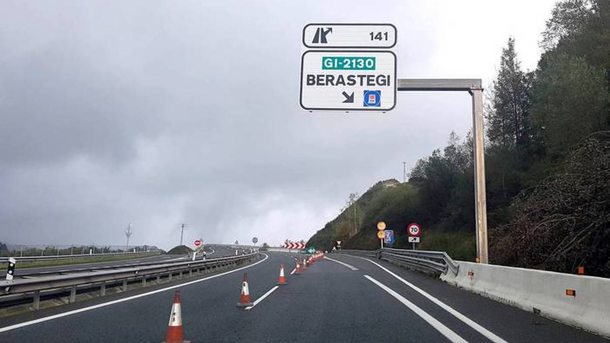 Bihar eta etzi A-15 errepideko Berastegiko irteera itxita egongo da, gauez