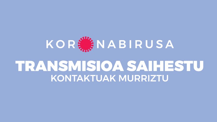 Transmisioa saihestu, kontaktuak murriztu