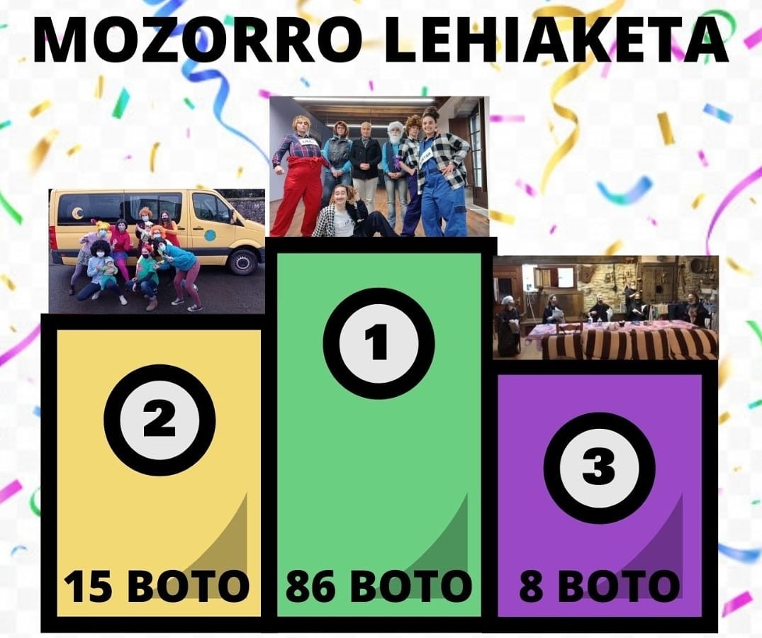 Osatu dute mozorro lehiaketako podiuma Berastegin