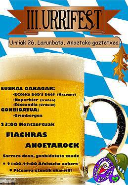 Urrifest Garagardo Azoka ospatuko dute Anoetan larunbat honetan
