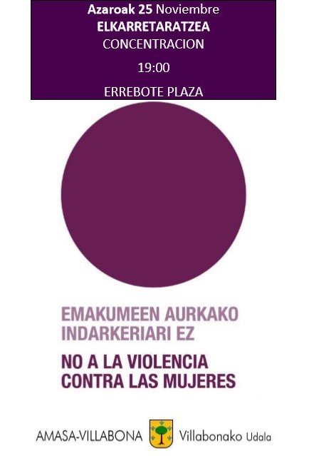 Azaroaren 25ean, Amasa-Villabonako udalaren adierazpena