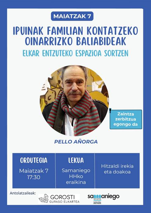 Pello Añorga Tolosako Samaniego ikastetxean