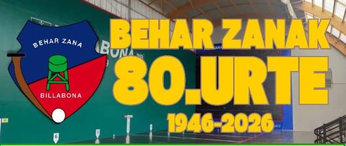 Behar Zana elkarteak 80. urteurrena ospatuko du asteburuan