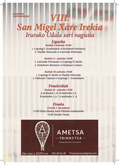VIII. San Migel Xare Irekia