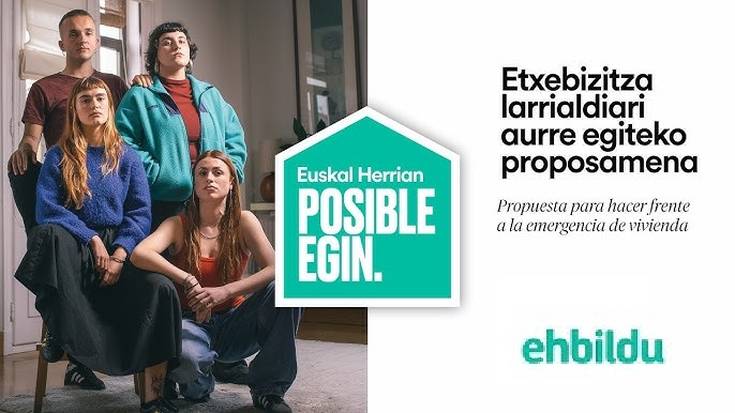Etxebizitza larrialdiari buruzko jardunaldia egingo du EH Bilduk