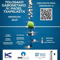 Tolosako Gabonetako IV. Padel Txapelketa