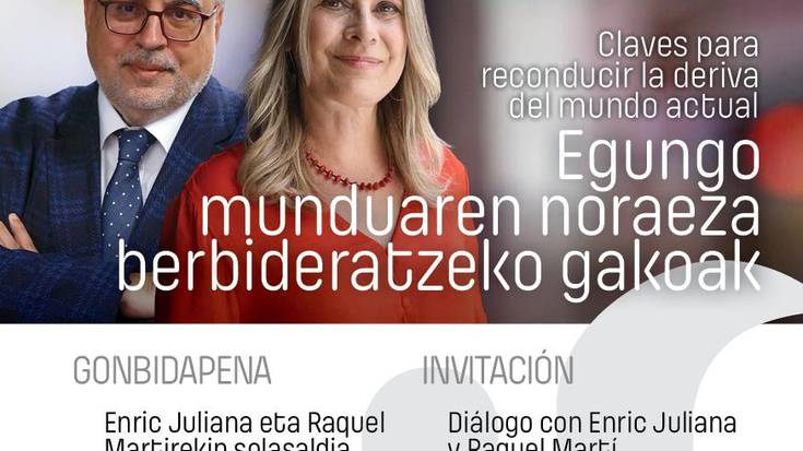 Enric Julian eta Raquel Martí Uzturre Foroan egongo dira maiatzaren 27an