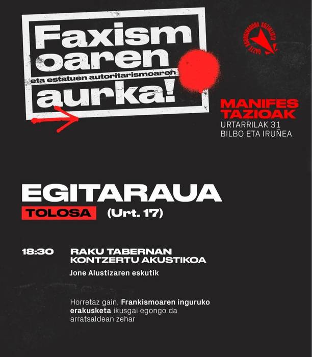 Faxismoaren aurka!