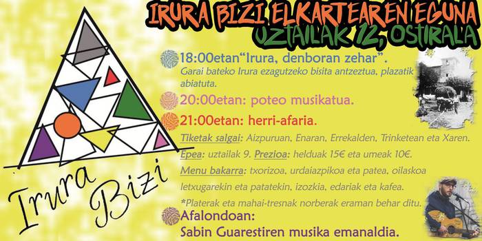 Irura Bizi elkartearen eguna