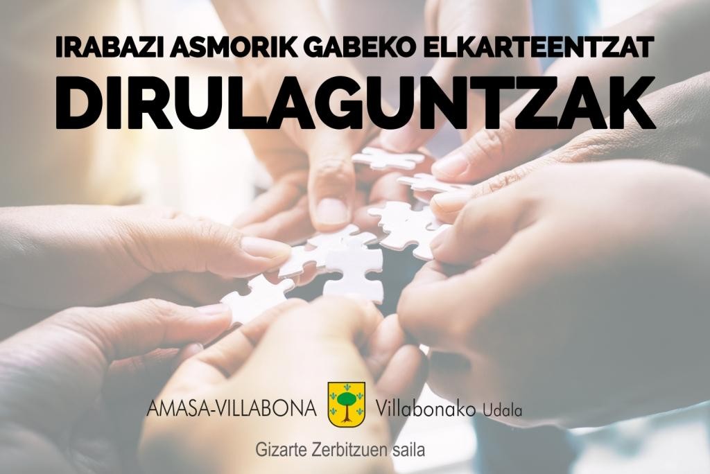 Gizarte Zerbitzuen arloan jarduten duten elkarteentzat diru laguntzak eskatzeko epea, zabalik