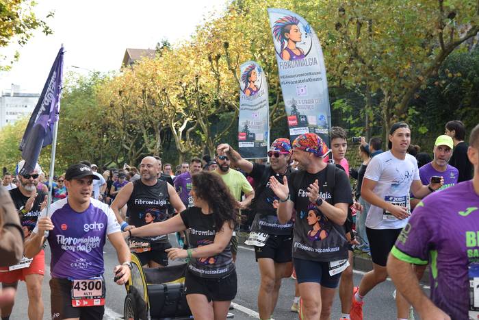 Eskualdeko 436 korrikalari Behobia-Donostiako helmugan