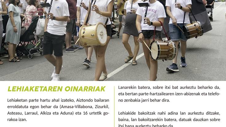 Santio jaietako programaren azala aukeratzeko lehiaketa martxan da