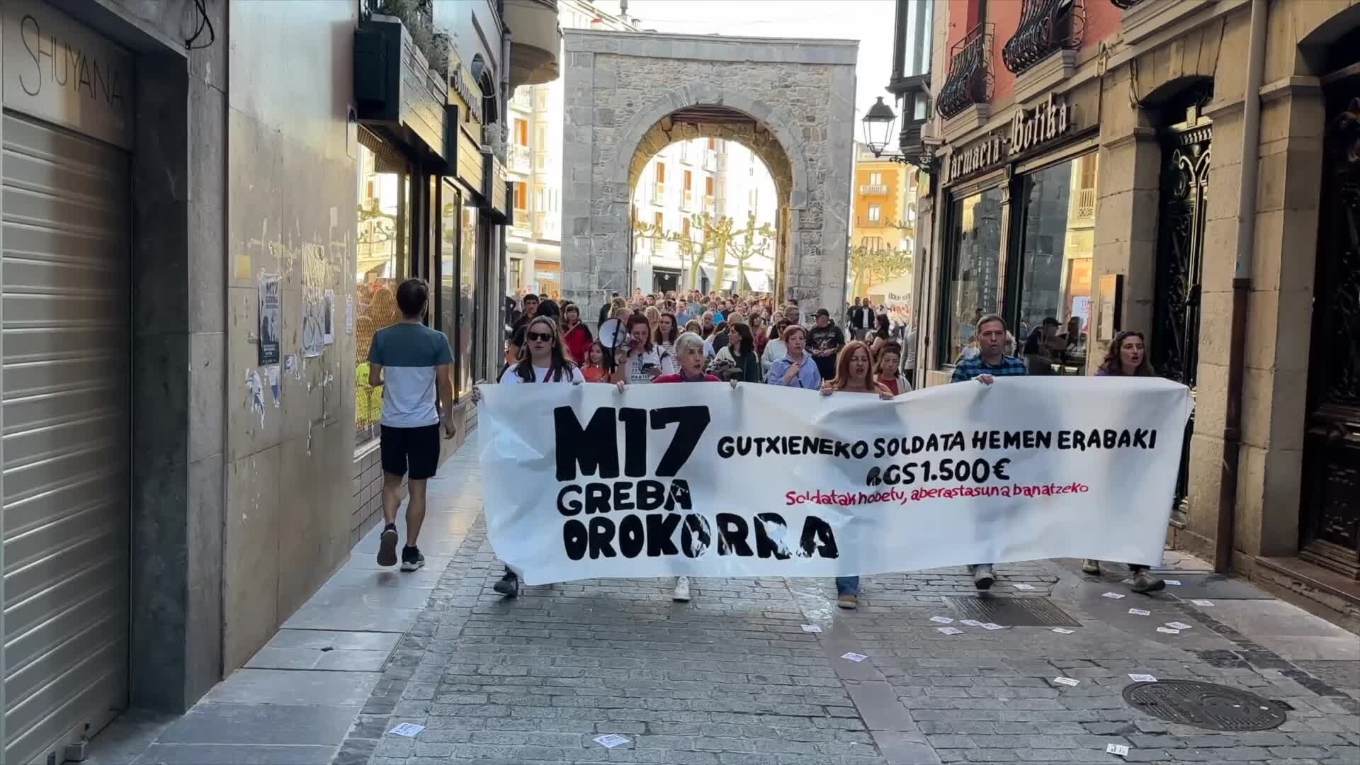 Manifestazio jendetsua, greba egunean