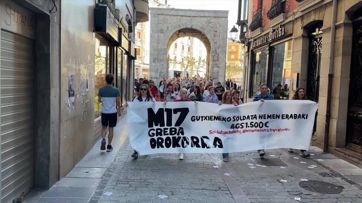 Manifestazio jendetsua, greba egunean