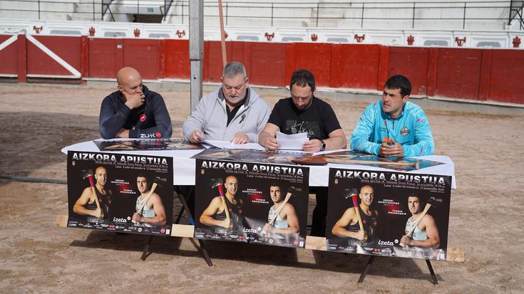 Izeta VI.aren eta Amundarainen arteko aizkora apusturako, dena prest