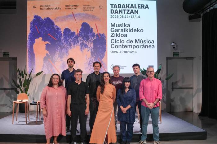 Jon Esnaolaren 'Zurrumurru' obra estreinatuko dute Donostiako 87. Musika Hamabostaldian