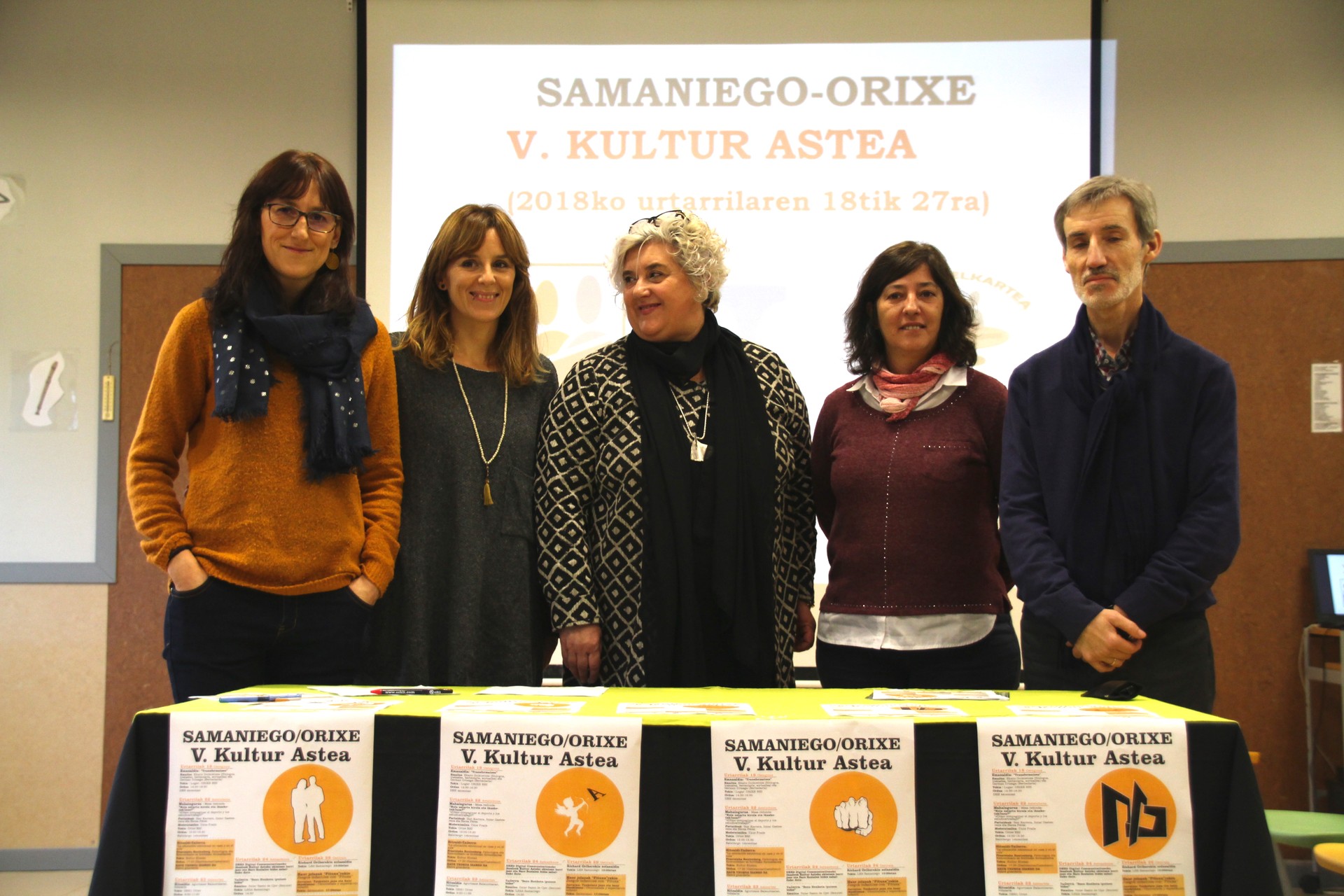 Bosgarren kultur astea iragarri dute Samaniegok eta Orixek