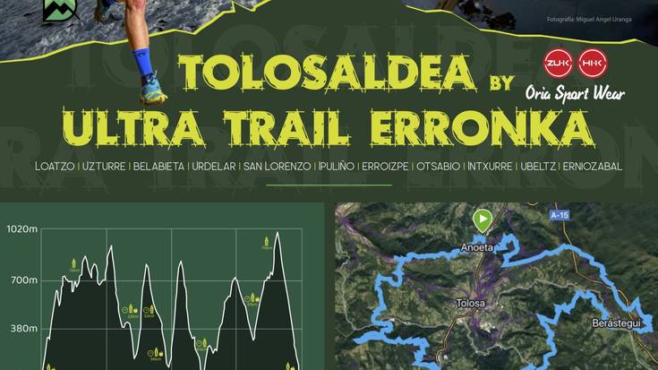 Tolosaldea Ultra Trail Erronkarako bi dortsalen zozketak martxan jarraitzen du