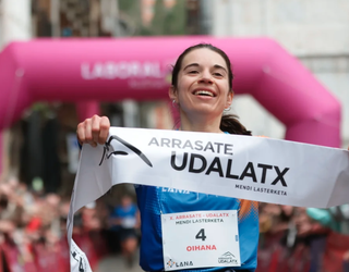 Oihana Zubillaga garaile Arrasate-Udalatx mendi lasterketan