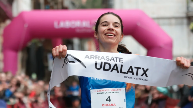 Oihana Zubillaga garaile Arrasate-Udalatx mendi lasterketan