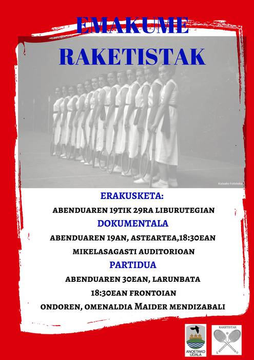 Emakume raketisten inguruko ekimenak Anoetan