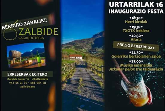 Zalbide sagardotegia berriro zabalik