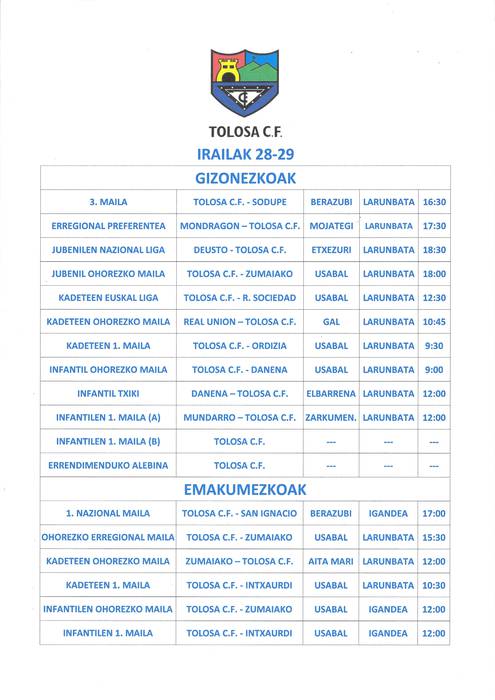 Kalitatezko futbolaz betetako asteburua.