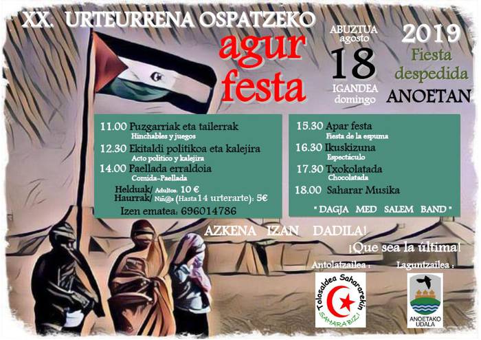 Agur festa haur sahararrei