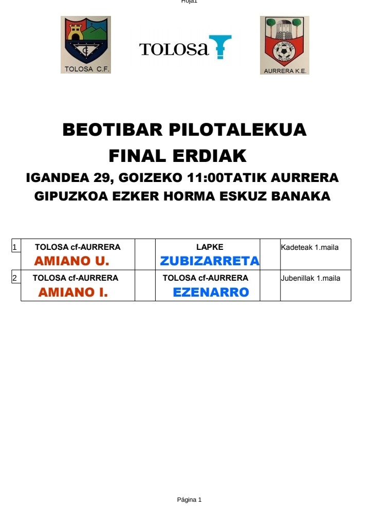 FINAL ERDIAK   Beotibar 2019/12/29