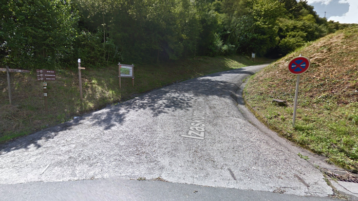 Izaskunera igotzeko bidea itxita, konponketak direla-eta